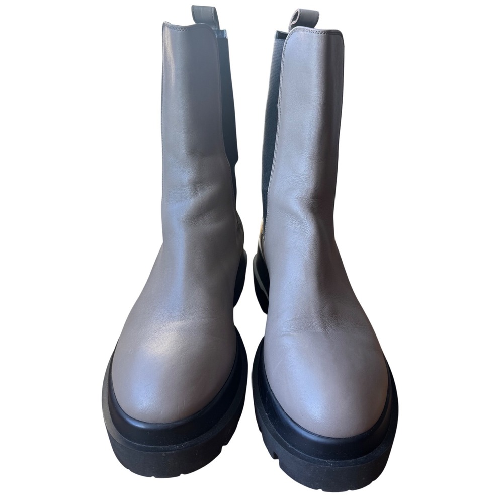 La Canadienne sz 41 Womens Braydon Sleek Leather Chelsea Lug Boot Chunky Fall - Picture 5 of 12